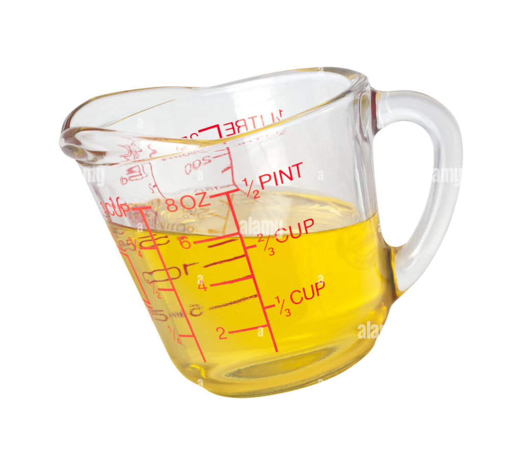 oil measuring cup kitchen gadget